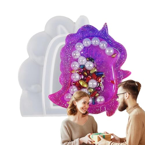Dinosaurierform, Meerjungfrauenschwanz-Form, Weihnachts-Fondantform aus Silikon, DIY Seifenton, niedliches Backzubehör, Cartoon-Kerzenformen für von Générique