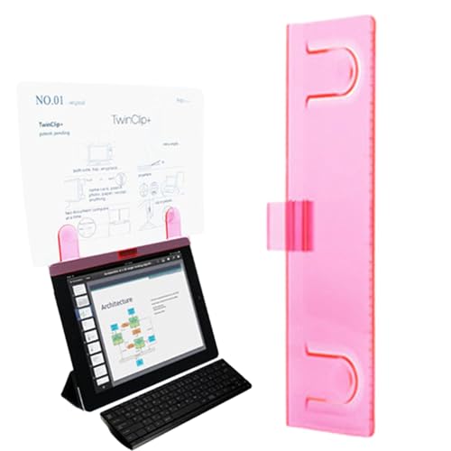 Dokumentenhalter für Monitor – Halterung für Nachrichtenausschnitte | Selbstklebender Notizhalter mit Büroclips aus ABS, Klemmbrett für Computermonitor, vielseitig für Dokumente, Fotograph Dokumentenhalter für Monitor – Halterung für Nachrichtenausschnitte | Selbstklebender Notizhalter mit Büroclips aus ABS, Klemmbrett für Computermonitor, vielseitig für Dokumente, Fotograph von Générique