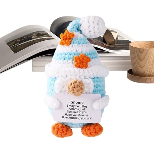 Doll-Häkelnadel – Niedliche Druny GNOME Tripted Puppe, positives , handgefertigt | Langlebiges Häkeldesign mit positiven Nachrichten für das Büro zu Hause Doll-Häkelnadel – Niedliche Druny GNOME Tripted Puppe, positives , handgefertigt | Langlebiges Häkeldesign mit positiven Nachrichten für das Büro zu Hause von Générique