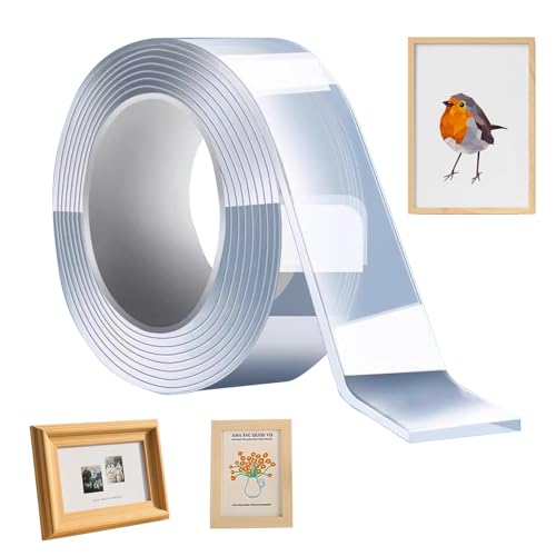 Doppelseitiges Klebeband | Wandklebebänder – Stronging Strong Wiederverwendbar Rape High Tack für Fahrzeug Trim Crafes Projekte Organisation Reparaturen mit Nano-Klebetechnologie Doppelseitiges Klebeband | Wandklebebänder – Stronging Strong Wiederverwendbar Rape High Tack für Fahrzeug Trim Crafes Projekte Organisation Reparaturen mit Nano-Klebetechnologie von Générique