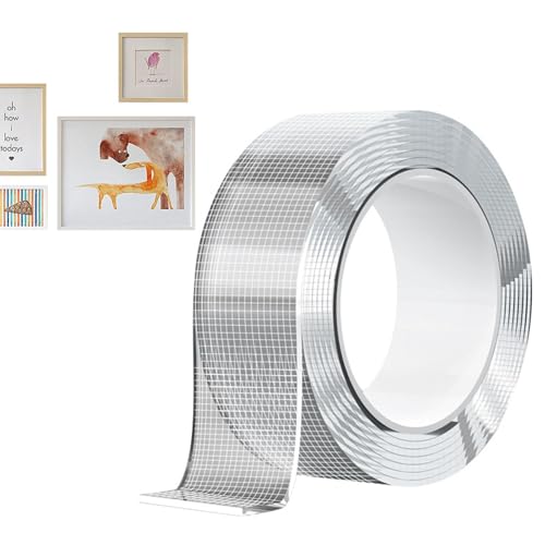 Doppelseitiges Nano-Klebeband, doppelseitig, transparent, doppelseitig, vielseitig einsetzbar, transparente Griffe, robustes und strapazierfähiges Klebeband für Teppichbilderrahmen Doppelseitiges Nano-Klebeband, doppelseitig, transparent, doppelseitig, vielseitig einsetzbar, transparente Griffe, robustes und strapazierfähiges Klebeband für Teppichbilderrahmen von Générique