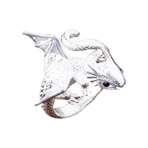 Drachenring zum Häkeln, Drachenringe zum Häkeln – Stricken von verstellbaren Ringen, Drachenhaken, Fingerfaden-Führung, Strick-Spannringe für Zubehör von Générique