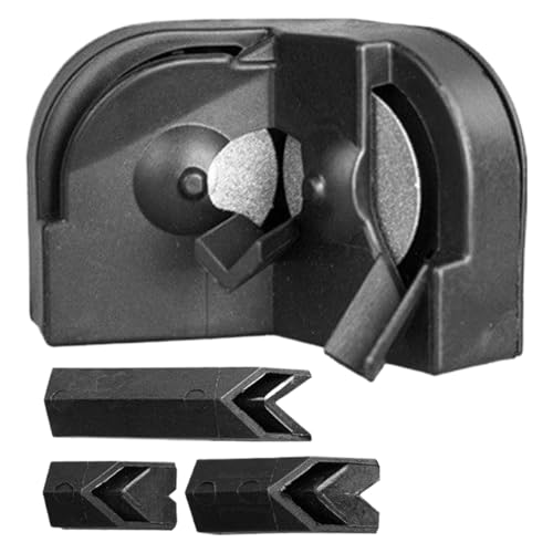 Drill Bit Sharpener, High-Precision Grinding Tool 6 cm, ergonomischer Drill Bit Grinder, Heavy-Duty Sharpening Maschine für Industrie und Gebrauch, Schwarz, Gelb von Générique