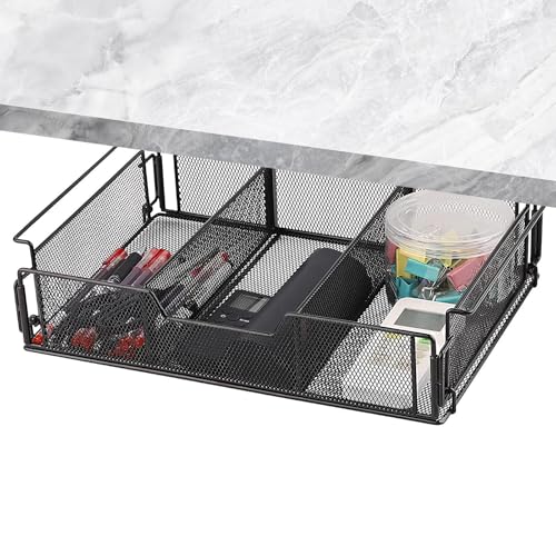 Dusinet Schreibtischablage | Plattformkorb aus Metall für Stifte und Schreibwaren, Organizer für Untertische für Erwachsene und Kinder, Armo-Organizer Dusinet Schreibtischablage | Plattformkorb aus Metall für Stifte und Schreibwaren, Organizer für Untertische für Erwachsene und Kinder, Armo-Organizer von Générique