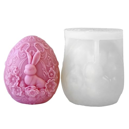 Eier-Kerzenform, Silikonform für Eier | Geprägte Hasenei-Harzform, Osterei-Kerzenform für Fondant, Schokolade, Dessert, Kuchendekoration Eier-Kerzenform, Silikonform für Eier | Geprägte Hasenei-Harzform, Osterei-Kerzenform für Fondant, Schokolade, Dessert, Kuchendekoration von Générique