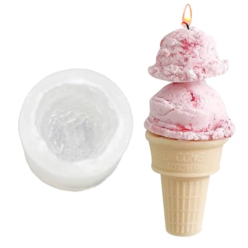 Eiscreme-Form – Eiscreme-Kegelform | Kegelkerzenform | Silikonformen für Kerzen | wiederverwendbare Seifenkerzenformen für Mar Desserts Eiscreme-Form – Eiscreme-Kegelform | Kegelkerzenform | Silikonformen für Kerzen | wiederverwendbare Seifenkerzenformen für Mar Desserts von Générique