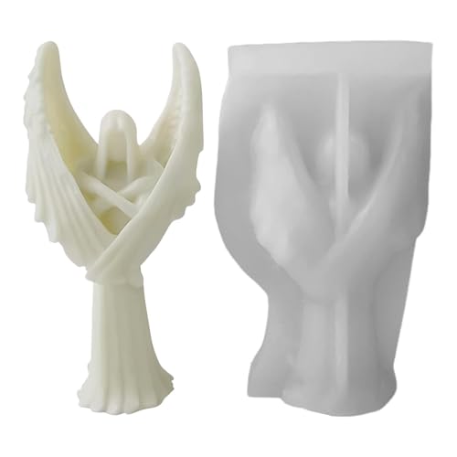 Engel Silikonform, Engelskerzenform, Gipsharz Form, Silikonform mit Flügel, Handwerk 3D Home Decor Casting Candle Mold für Epoxidharz Engel Silikonform, Engelskerzenform, Gipsharz Form, Silikonform mit Flügel, Handwerk 3D Home Decor Casting Candle Mold für Epoxidharz von Générique