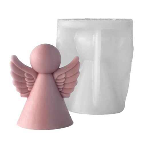 Engel Silikonform - 3D himmlische Epoxidharz Gießformen Flexible Backhöhle für Seife Schokoladenzement Gips DIY Paris. von Générique