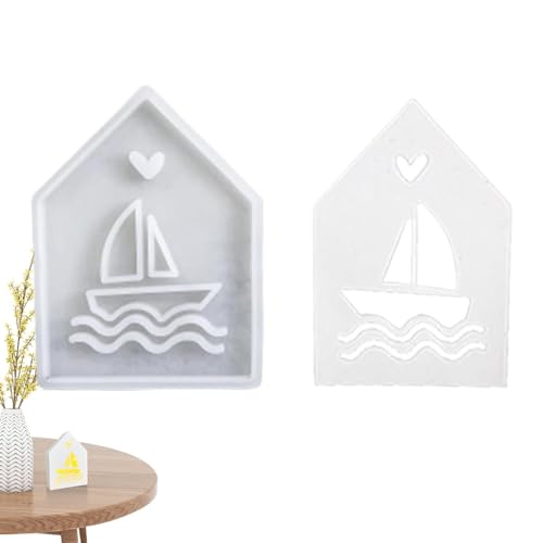 Epoxidharz Formen, DIY Silikonformen | Hausform Epoxidharz Gießform Handwerk Form | Hollow Design Seaside Home Blumenkonservierungsform Epoxidharz Formen, DIY Silikonformen | Hausform Epoxidharz Gießform Handwerk Form | Hollow Design Seaside Home Blumenkonservierungsform von Générique