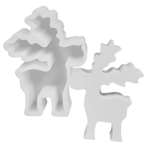 Epoxidharzform, Weihnachten, Silikonform, Hirsch, Hirsch, Silikonform, wiederverwendbar, Epoxidharz, Guss, Hirsch, Weihnachten, kann als Kerzenformen, Kerzen oder Duftseifen verwendet werden von Générique