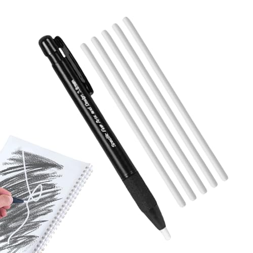 Eraser einziehbar, Precision Erasing Tool, einziehbarer Eraser Pen 3,8 mm Thin Tip mit 5 Nachfüllungen für Künstler, Drafting Drawing Work Kids Sketching von Générique