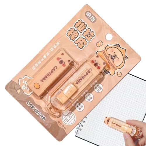 Erasers, Drawing Tools, School Stationery, Retractable Capybara Design, Smudge-Free PVC-Material, für Kinder zum Schreiben, Sketching, 3,54 x 0,98 Zoll, mehrfarbig, 1 Stück, 25 g Erasers, Drawing Tools, School Stationery, Retractable Capybara Design, Smudge-Free PVC-Material, für Kinder zum Schreiben, Sketching, 3,54 x 0,98 Zoll, mehrfarbig, 1 Stück, 25 g von Générique