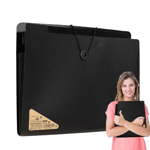 Erweiterbare Dateiordner, erweiterbare Dateitaschen, erweiterbare Ordner, 13 Taschen, A4-Rechnungsbelege, Aktenordner, Taschen-Ordner mit Ständer von Générique