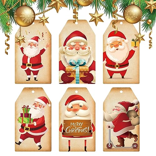 Etiketten für Weihnachtsgeschenke, Weihnachtsetiketten – 60 Stück Baumdekoration – Cartoon, Bänder für Baum, Fenster Etiketten für Weihnachtsgeschenke, Weihnachtsetiketten – 60 Stück Baumdekoration – Cartoon, Bänder für Baum, Fenster von Générique