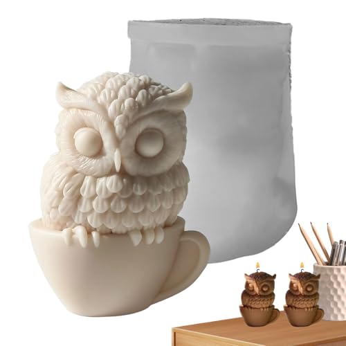 Eule Gießform - Wiederverwendbare Silikonform für die 3D Eule Figur, Handwerk Form | Ideales Kerzen- und Seifenherstellungswerkzeug für Anfänger, tr Eule Gießform - Wiederverwendbare Silikonform für die 3D Eule Figur, Handwerk Form | Ideales Kerzen- und Seifenherstellungswerkzeug für Anfänger, tr von Générique