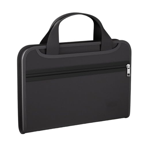 Expanding File Folder, Aufbewahrungstasche für Dokumente, Fireproof Folder für wichtige Dokumentenhüllen, Fire Safe Multi Pocket mit Griff und Etiketten für Briefe und A4-Papier von Générique