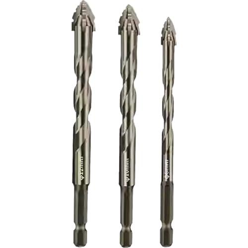 Exzenterbohrer-Set, Hochfeste Stahlbohrer, Vierkantgezahnte Metall-Exzenterbohrer für Glas und Keramik, Bohrer für Holzhandwerk, Edelstahl Exzenterbohrer-Set, Hochfeste Stahlbohrer, Vierkantgezahnte Metall-Exzenterbohrer für Glas und Keramik, Bohrer für Holzhandwerk, Edelstahl von Générique