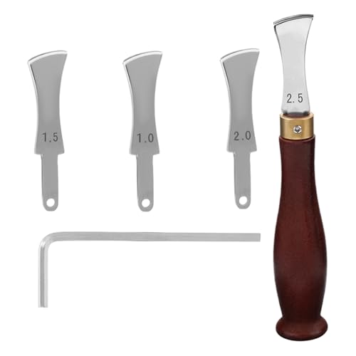 Faltenwerkzeug für Leder | Nutpresse aus Edelstahl für Kanten, Sattelzubehör für Anfänger, Schneider, Handtaschen, Schuhe und Gürtel Faltenwerkzeug für Leder | Nutpresse aus Edelstahl für Kanten, Sattelzubehör für Anfänger, Schneider, Handtaschen, Schuhe und Gürtel von Générique