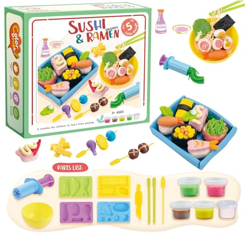 Farbiges Knet-Set, Modellier- und Eiscreme-Set | Play Food Modelliermasse-Sets für | Lebensmittelmodellier-Werkzeugset, Modelliermasse und Kunstteig von Générique
