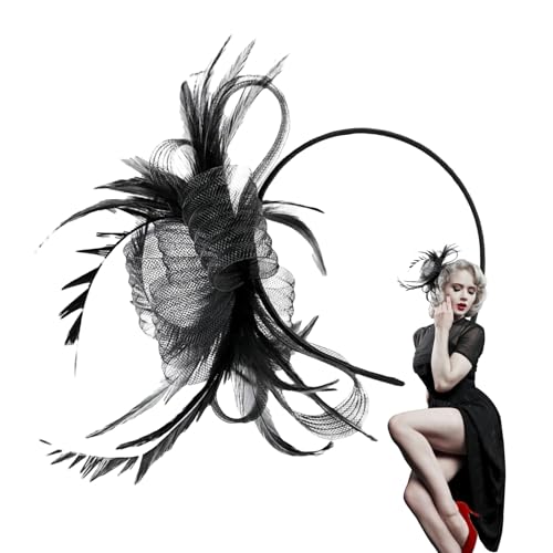 Fascinator für Damen | Vintage-Stirnband, Haar-Accessoires, Hut aus Netzstoff, für Damen und Mädchen, Alltag, Festival, Kostüm, Hochzeiten im Freien und Tee von Générique