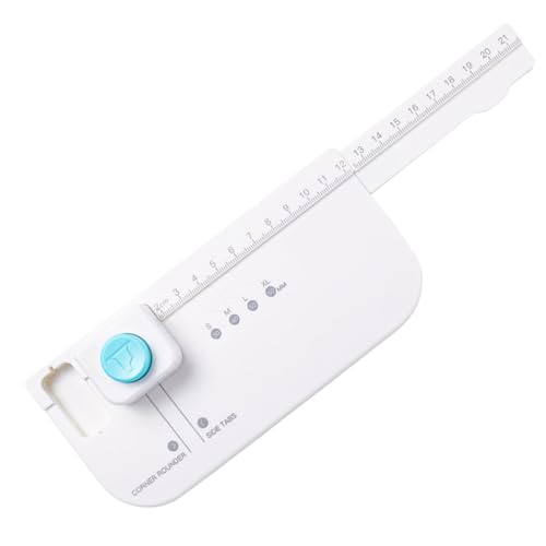 File Tab Puncher – verstellbares Etikettenschneidewerkzeug, DIY-Tag-Hersteller, handwerklicher Punch in 4 Größen | Tab Punch Board für Scrapbooking, Etikettierung, Balltagebuch, von Générique
