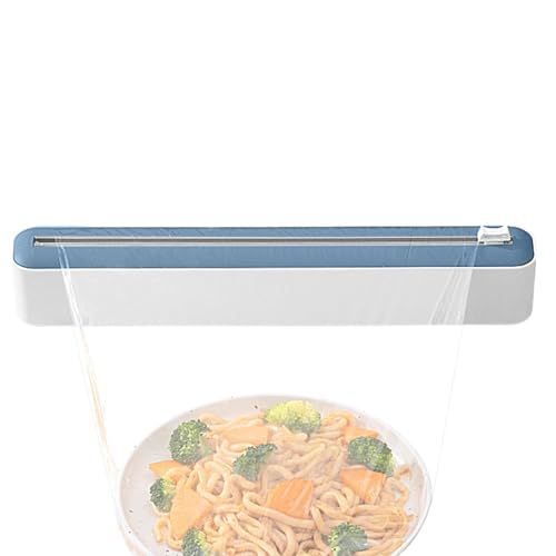 Folienspender mit Schneider – Nachfüllbarer Aluminiumpapierspender | Manuelle Spenderbox mit Schnellschnitt zur Aufbewahrung von Lebensmitteln, Obst, Wachspapier, Frischhaltefolie von Générique