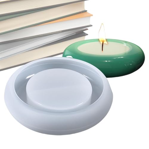 Form für Kerzenständer, Formen für Kerzenständer aus Silikon | Form für runde Schmucktabletts – Form zur Aufbewahrung von Schmuck aus Silikonharz für Epoxidharz, Kerzenhalterform für P-Wärmer von Générique