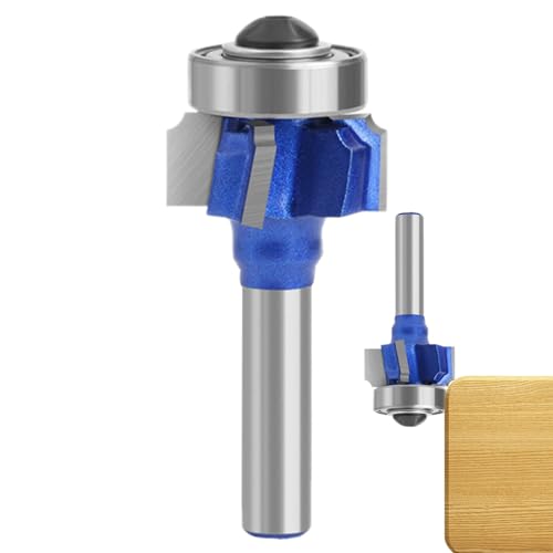 Fräser-Bits für die Holzbearbeitung, Fräser-Bit, rund auf Bit, professioneller Kantenumformer, 4 Zinken, für Tisch-, Schubladen- oder Schrankkanten Fräser-Bits für die Holzbearbeitung, Fräser-Bit, rund auf Bit, professioneller Kantenumformer, 4 Zinken, für Tisch-, Schubladen- oder Schrankkanten von Générique