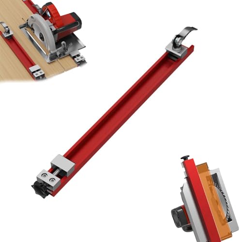 Führungsschiene für Kreissägen, verstellbare Grundführung aus Aluminiumlegierung, Präzisionsschneidmaschine, innovative Klemme Kreissägeführung für Holzbearbeitung (360mm1) von Générique