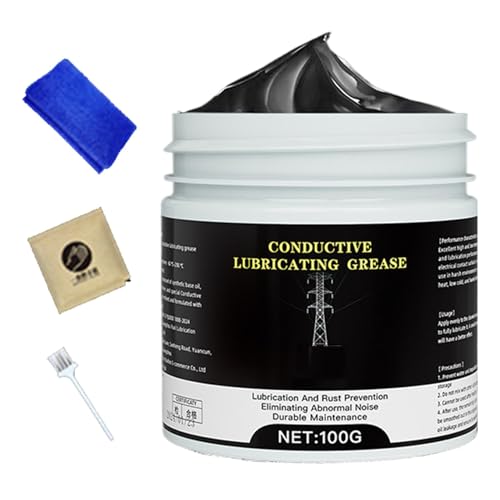 GRAISE CONDUCTIVE – Schmierpaste | Verbindung aus dielektrischem Automobilschmierstoff | elektrisch leitfähiges Fett für Boote, LKW- und Radanschlüsse GRAISE CONDUCTIVE – Schmierpaste | Verbindung aus dielektrischem Automobilschmierstoff | elektrisch leitfähiges Fett für Boote, LKW- und Radanschlüsse von Générique