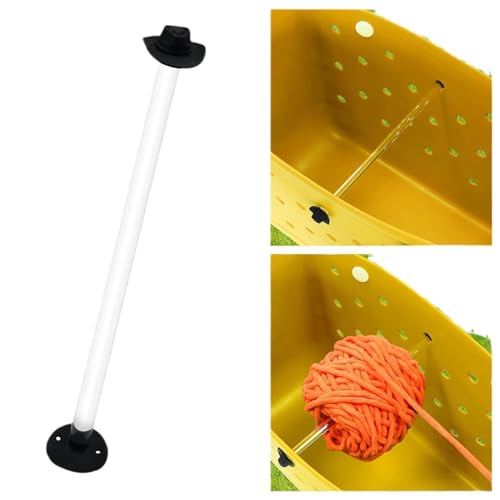 Garnhalter, Garnkugelhalter, tragbarer Strickgarn-Spinner | Häkelzubehör, Garnorganisator, mit Strohdeckeln für Garnkugel Garnhalter, Garnkugelhalter, tragbarer Strickgarn-Spinner | Häkelzubehör, Garnorganisator, mit Strohdeckeln für Garnkugel von Générique