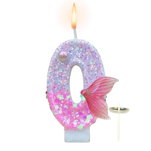Geburtstagskerze, Fischkuchen, glitzernd, Schwanzdesign – Kerzen-Bad, Rosa, glänzend, 0 – 9 Set, digitale Kuchendekoration, Geburtstagsdekoration, Partydekoration Geburtstagskerze, Fischkuchen, glitzernd, Schwanzdesign – Kerzen-Bad, Rosa, glänzend, 0 – 9 Set, digitale Kuchendekoration, Geburtstagsdekoration, Partydekoration von Générique