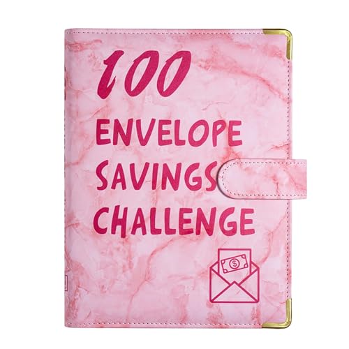 Geldumschläge Ordner – 100 Geldumschläge Challenge-Ordner | Budgetplanungs-Handbuch mit Aufbewahrungsbox | Geldspar-Ordner mit Taschen | Herausforderungs-Set Geldumschläge Ordner – 100 Geldumschläge Challenge-Ordner | Budgetplanungs-Handbuch mit Aufbewahrungsbox | Geldspar-Ordner mit Taschen | Herausforderungs-Set von Générique