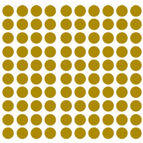 Générique 140 Aufkleber, rund, selbstklebend, Metallic-Gold, 1 cm Générique 140 Aufkleber, rund, selbstklebend, Metallic-Gold, 1 cm von Générique