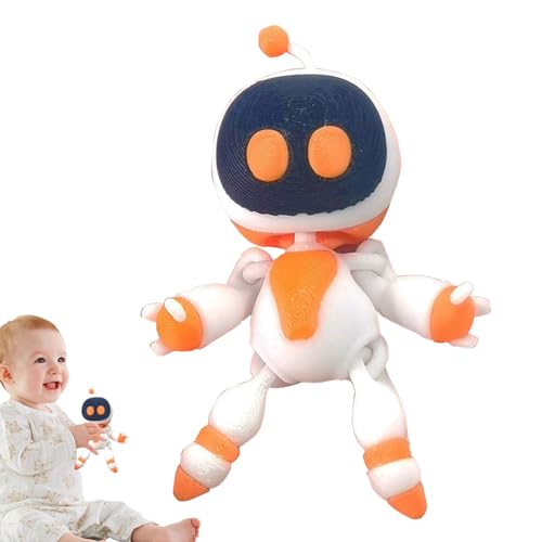 Générique 3D Astronaut Toy, artikulierte Weltraumfigur, bewegliches Dichtungsdesign, Outer Space Theme, lustiges Sammlerstück, perfekt für Kinder Mädchen Desktop Ornamente, 3,31 x 2,36 Zoll von Générique