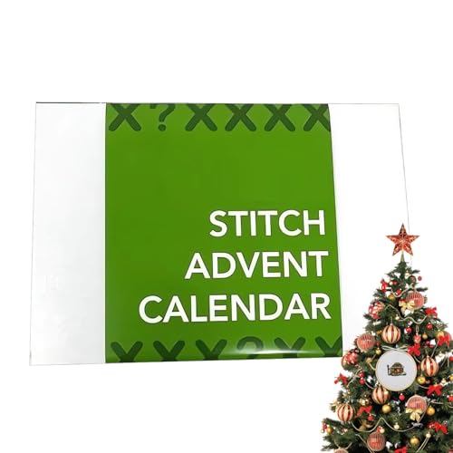Générique Advent Calendar Stickset Stickset Countdown Weihnachten Adventskalender 24 Tage | Weihnachtsstickerei Starterset für die Dekoration des Ferienhauses Générique Advent Calendar Stickset Stickset Countdown Weihnachten Adventskalender 24 Tage | Weihnachtsstickerei Starterset für die Dekoration des Ferienhauses von Générique