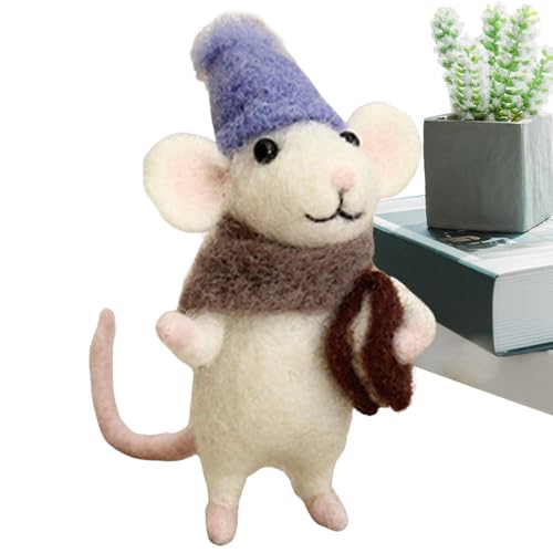 Générique Anfänger-Kits aus Wolle, Nadelblatt, Tiere, Anfänger-Set, Feltblätter, Holztiere von Générique
