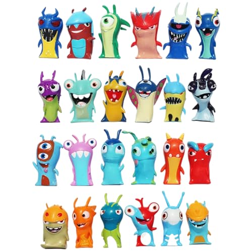 Générique Anime Actionfiguren, Mini-Modell-Set, 3,9 x 4,7 cm, niedliche Kuchendekoration, 24-teiliges Display, bunte dekorative Spielzeuge für Geburtstag, Zuhause, Tisch, Erwachsene, mehrfarbig von Générique