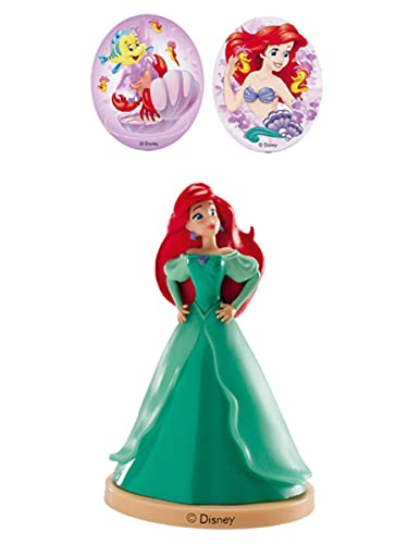 dekora 303017 Tortendeko Deko Geburtstag Set mit Arielle Figur und Cake Topper-Torten Zubehör aus PVC, Mehrfarbig, 8.5 cm dekora 303017 Tortendeko Deko Geburtstag Set mit Arielle Figur und Cake Topper-Torten Zubehör aus PVC, Mehrfarbig, 8.5 cm von dekora
