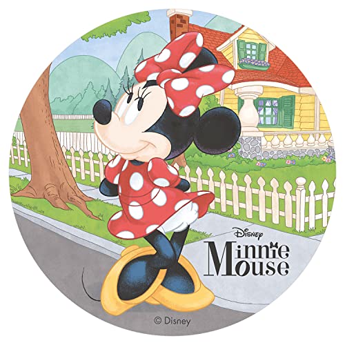 Dekora - 114371 Disney Minnie Mouse Tortenaufleger aus Esspapier|aus Reispapier| - 20cm von dekora