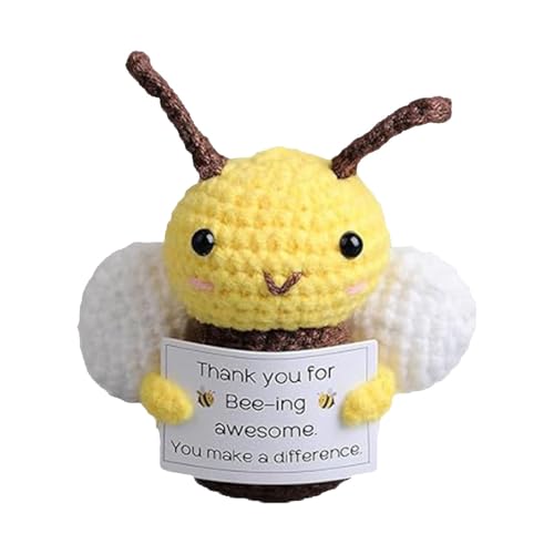 Générique Bienen-Häkelnadel, gehäkelte Biene, positiv für Tiere, mariniert mit emotionaler Unterstützung, gestrickt, niedliche Gurkenverzierungen für Erwachsene Générique Bienen-Häkelnadel, gehäkelte Biene, positiv für Tiere, mariniert mit emotionaler Unterstützung, gestrickt, niedliche Gurkenverzierungen für Erwachsene von Générique