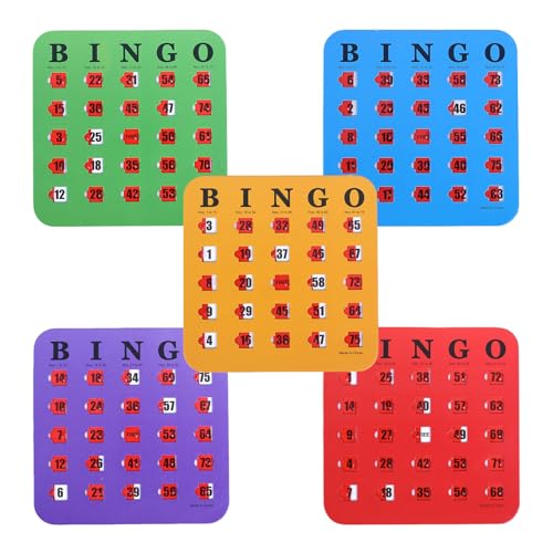 Générique Bingo-Karten für Senioren – Bingo-Spiel für Erwachsene, 5-teilig, mit Klappkarten – spielerisches Denkspiel für Haus Büro Meetings Reise Camping und Partys Générique Bingo-Karten für Senioren – Bingo-Spiel für Erwachsene, 5-teilig, mit Klappkarten – spielerisches Denkspiel für Haus Büro Meetings Reise Camping und Partys von Générique