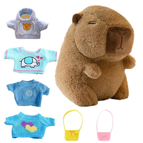 Générique Capybara-Kleidung aus Plüsch, Capybara-Plüschtiere, niedliches Tier, das Sie anziehen können, verkleidet für Herbst und Winter, Puppen aus von Générique