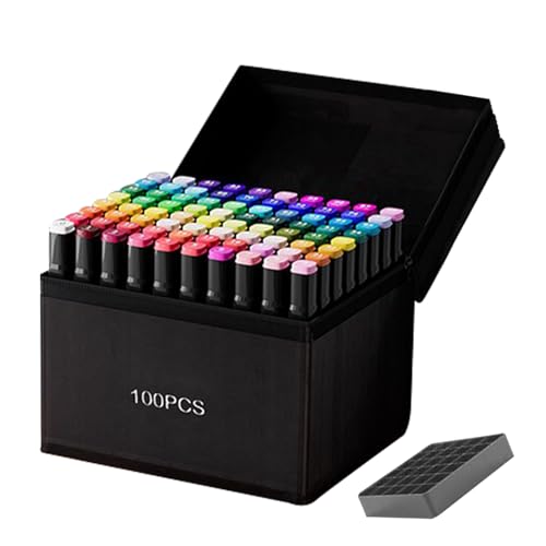 Générique Coloring Markers, Color Markers, Drawing Pens, Water-Resistant Oil-Based Double Tip for Fine Painting Sketching Crafts, Sturdy Kids Art Tools, Marker Set, Verwendung für Schule und Reise Générique Coloring Markers, Color Markers, Drawing Pens, Water-Resistant Oil-Based Double Tip for Fine Painting Sketching Crafts, Sturdy Kids Art Tools, Marker Set, Verwendung für Schule und Reise von Générique