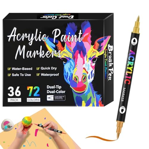 Générique Doppelseitige Marker, Sketching Pens, Erwachsene, Kunstmarker, Kinder, Acrylfarbe, Sketching Zeichnungsmarker für Künstler, Schulbedarf von Générique