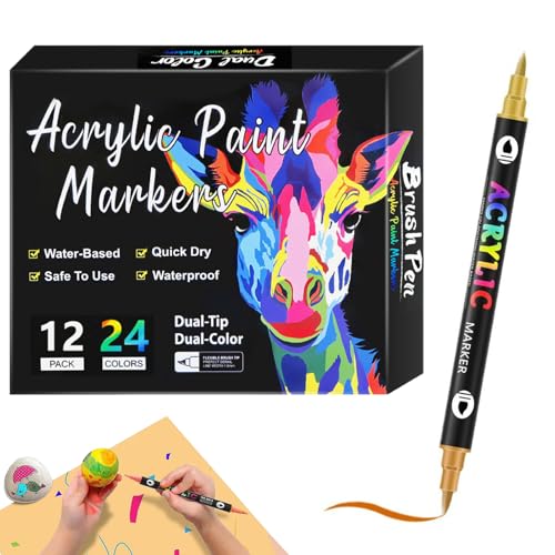 Générique Doppelseitige Marker, Sketching Pens, Erwachsene, Kunstmarker, Kinder, Acrylfarbe, Sketching Zeichnungsmarker für Künstler, Schulbedarf von Générique