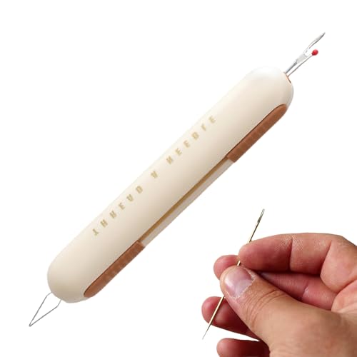 Générique Einfädler für Nadeln | 2-in-1-Werkzeug Einfädler und Nahttrenner | Zubehör Haushaltsbedarf Stickerei Strick Générique Einfädler für Nadeln | 2-in-1-Werkzeug Einfädler und Nahttrenner | Zubehör Haushaltsbedarf Stickerei Strick von Générique