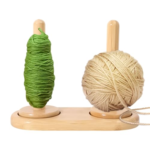 Générique Fadenhalter aus Holz | Stickgarnspender | Stickgarnhalter mit Doppelkugellager, Aufbewahrungswerkzeug für Anfänger, Liebhaber von Häkelnadeln und Häkelnadeln ER Craft Home von Générique