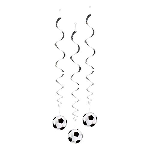 Boland 62503 - Dekorationsspiralen Fußball, 3 Stück, Länge 85 cm, Hängedekoration, Spirale, Dekoration, Girlande, Geburtstag, Mottoparty, Karneval Boland 62503 - Dekorationsspiralen Fußball, 3 Stück, Länge 85 cm, Hängedekoration, Spirale, Dekoration, Girlande, Geburtstag, Mottoparty, Karneval von Boland