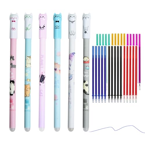 Générique Gelschreiber, radierbar, Kugelschreiber, Schreibwerkzeug, Motiv Katze, 0,5 mm, für Studenten, Schüler, Journalisten, Organizer Générique Gelschreiber, radierbar, Kugelschreiber, Schreibwerkzeug, Motiv Katze, 0,5 mm, für Studenten, Schüler, Journalisten, Organizer von Générique